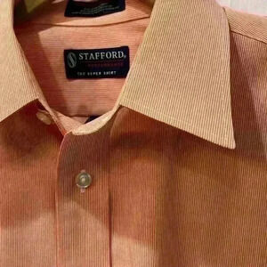 Stafford Men's Orange Shirt